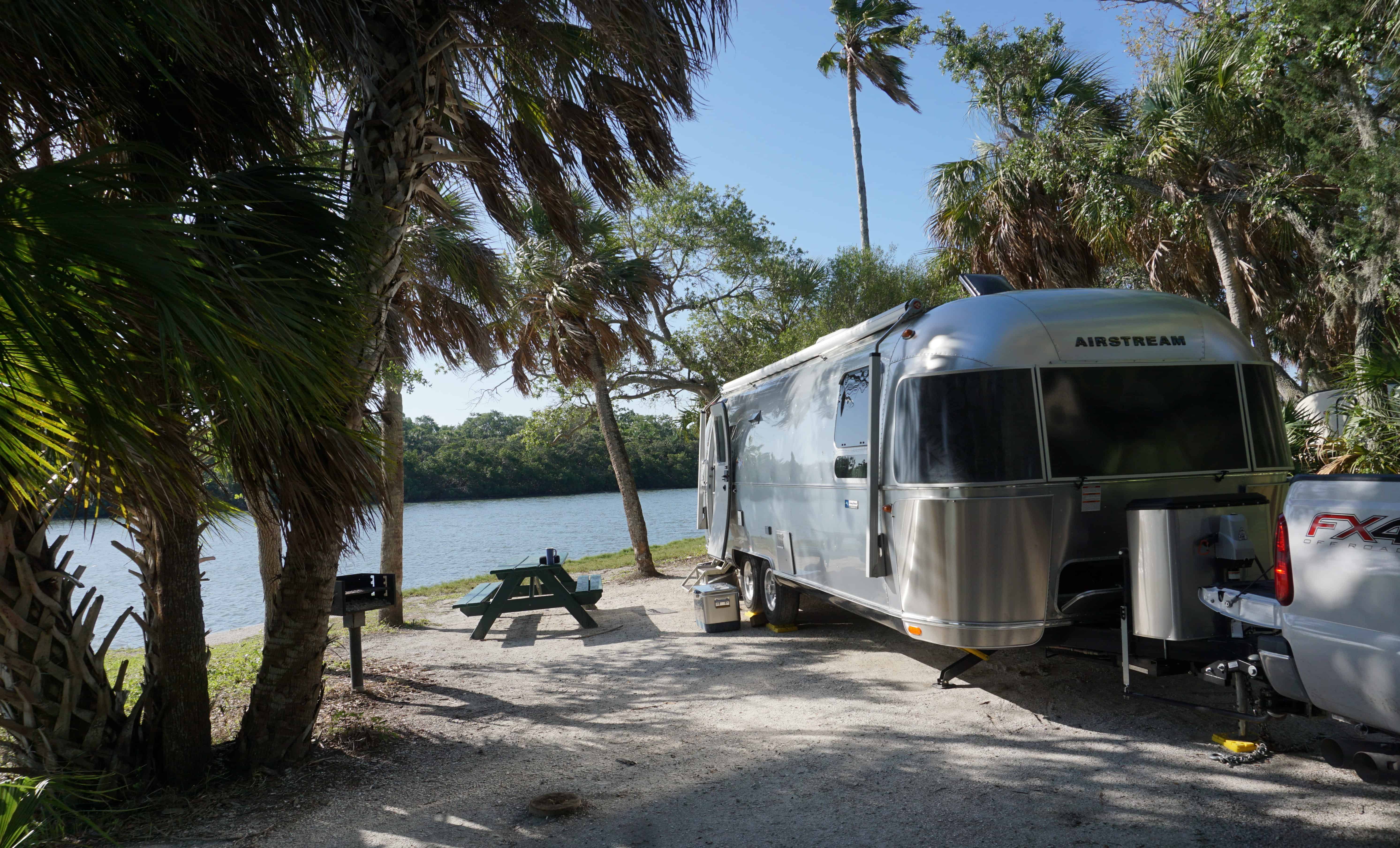 Camping right on the water at Fort De Soto Park Campground