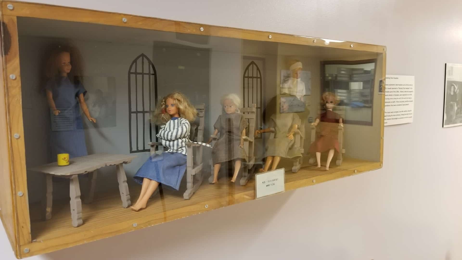 Patient-designed display of life in the state mental hospital